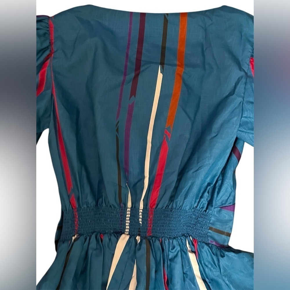 Ronnie Heller Designs for MJ Vintage Blue Stripe Dress - Women’s Size 6 - Picture 5 of 15